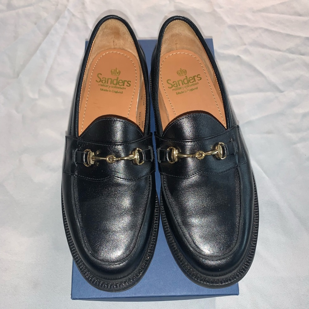 Sanders Japan saddle loafers men’s 8US/ 7UK